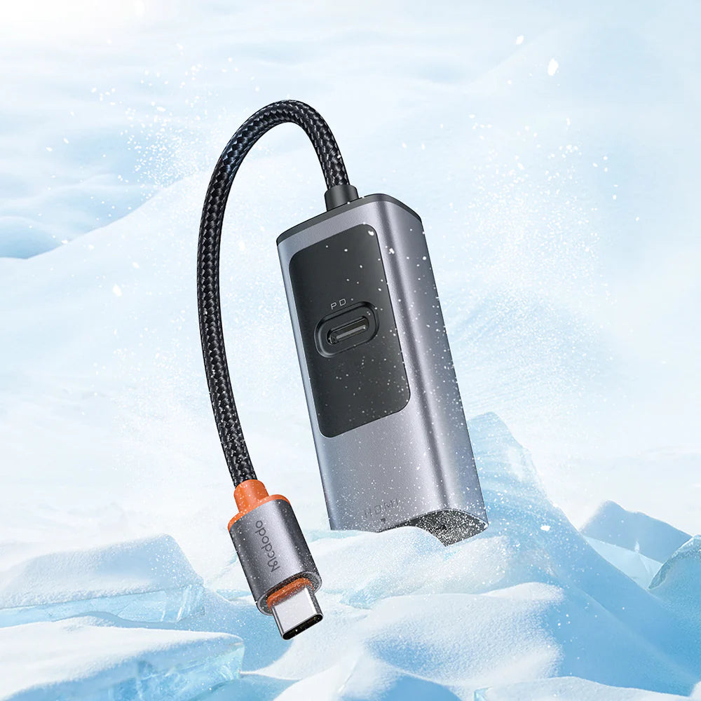 Mcdodo 2 in 1 100W PD Type C Port & 8K HDMI Port USB Type C USB Hub - محور يو اس بي من مكدودو 2 في 1 بمنفذ تايب سي بقدرة 100 واط ومنفذ اتش دي ام أي بدقة 8ك