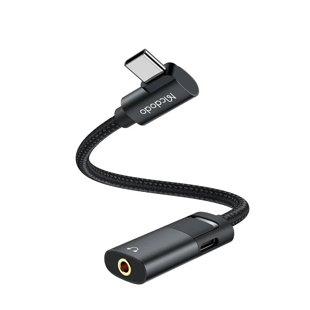 كابل ماكدودو 27 وات يو اس بي من التايب سي إلى يو اس بي من التايب سي ومنفذ أوكس - Mcdodo Cable 27W PD USB Type C to USB Type C & AUX Port
