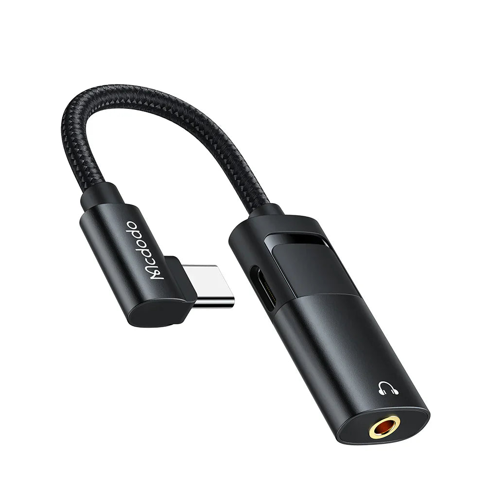 كابل ماكدودو 27 وات يو اس بي من التايب سي إلى يو اس بي من التايب سي ومنفذ أوكس - Mcdodo Cable 27W PD USB Type C to USB Type C & AUX Port