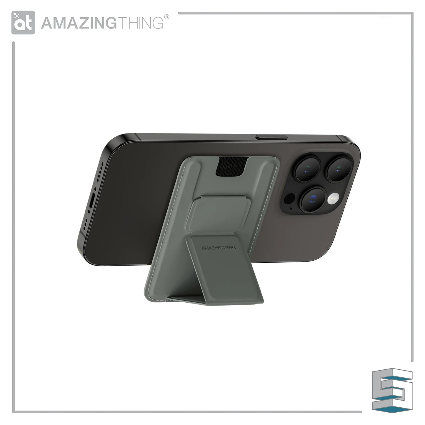 حافظة البطاقات المغناطيسية اميزنك ثنك سمووثي برو ماغ مع ستاند متعدد الزوايا | AMAZINGTHING Smoothie Pro Mag Magnetic Card Wallet Holder – Multi-Angle Stand