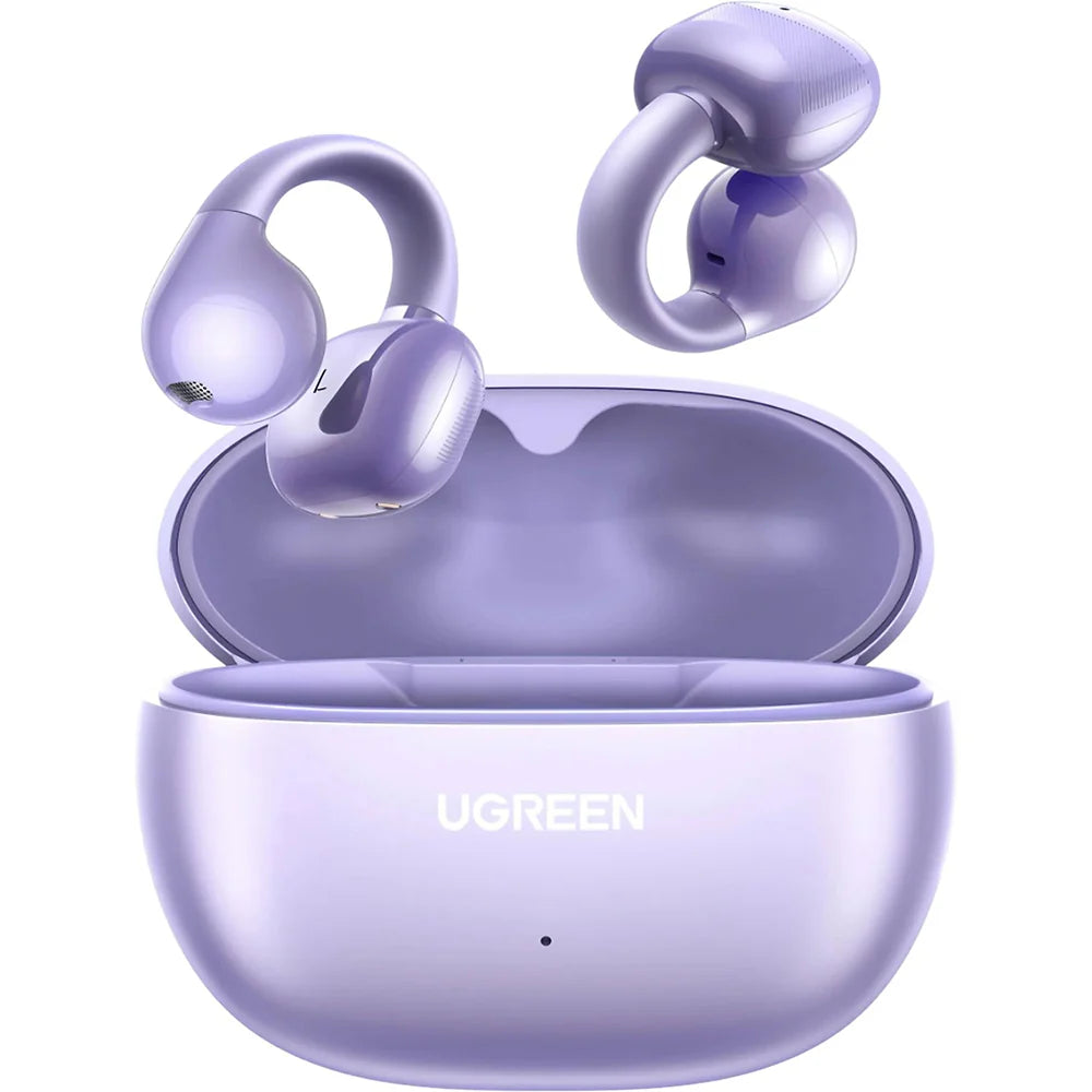 سماعات يوجرين لاسلكية مفتوحة الأذن بلوتوث 5.4 مع إلغاء الضوضاء 30 ساعة تشغيل | UGREEN Open-ear Earbuds Wireless Bluetooth 5.4 Clip-on Headphone ENC Noise Cancelling