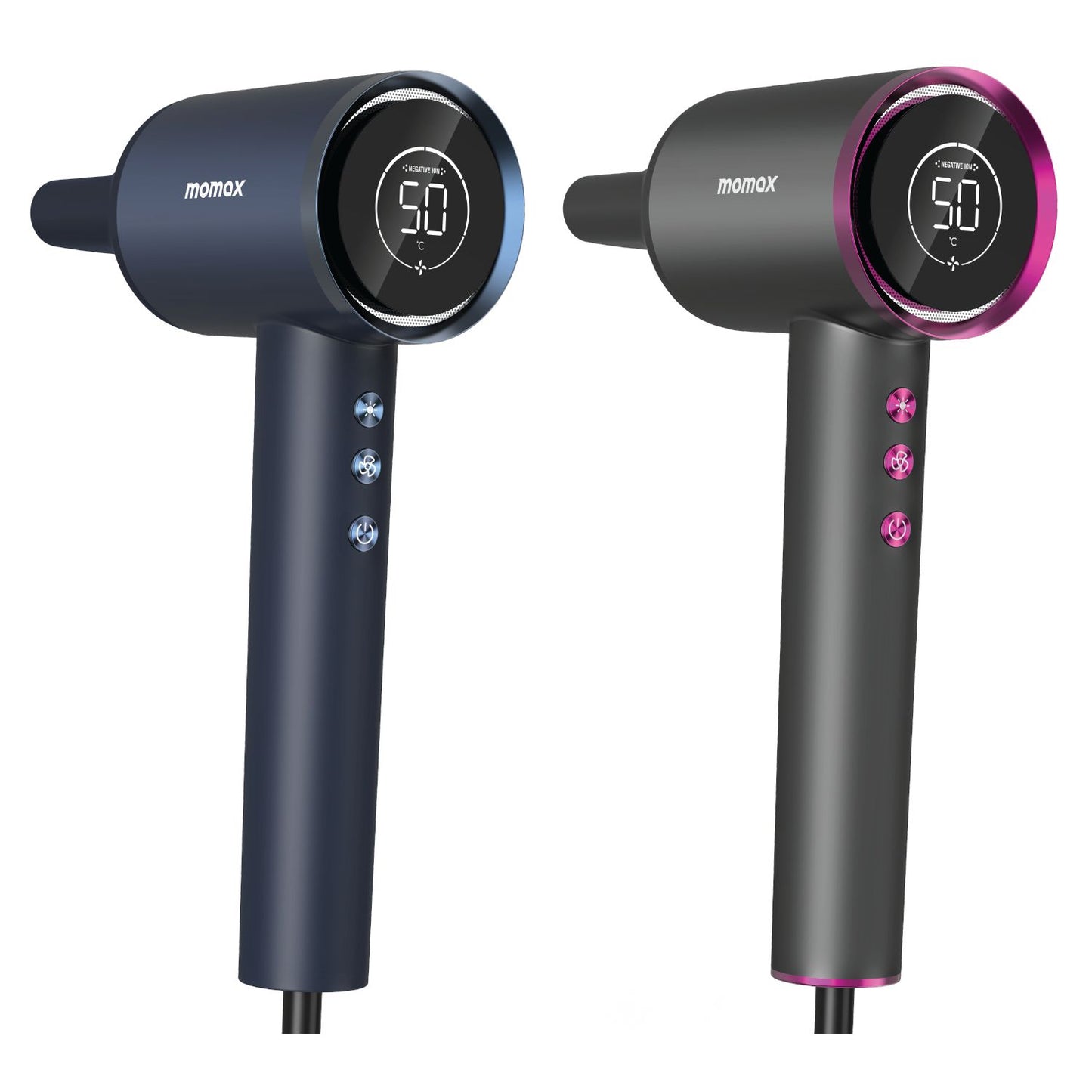 Momax UltraHair HL10 Ultra-Speed Ion Hair Dryer – 1600W - مجفف الشعر الايوني موماكس الترا هير HL10 عالي السرعة, 1600 واط