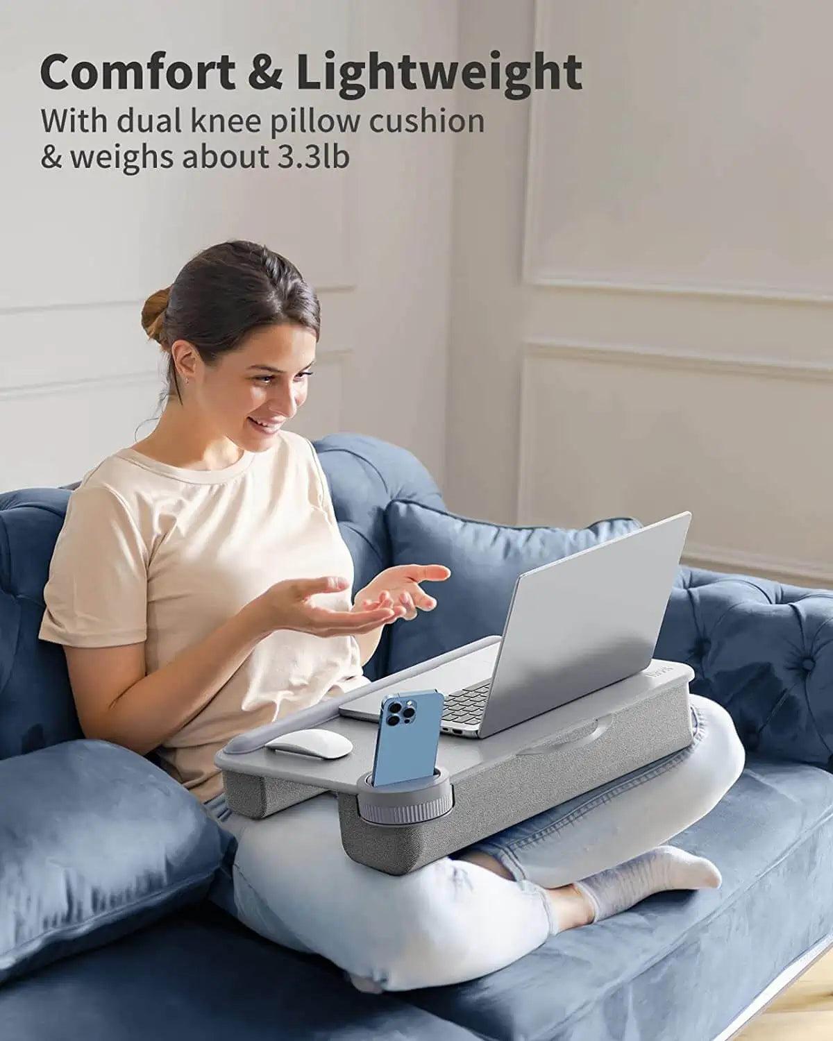 طاولة جرين لايون المحمولة متعددة الاستخدامات 17 بوصة | Green Lion Multi-Functional Cushioned Lap Desk 17