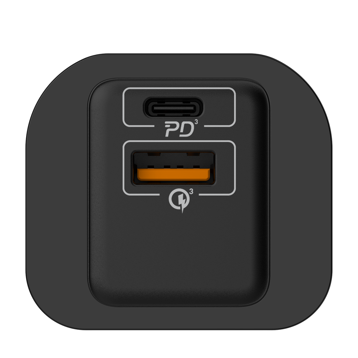 Momax One Plug 20W 2-Port Mini Charger UK - شاحن جداري بمنفذين يو اس بي سي ويو اس بي سي أ بقدرة 20 واط من موماكس