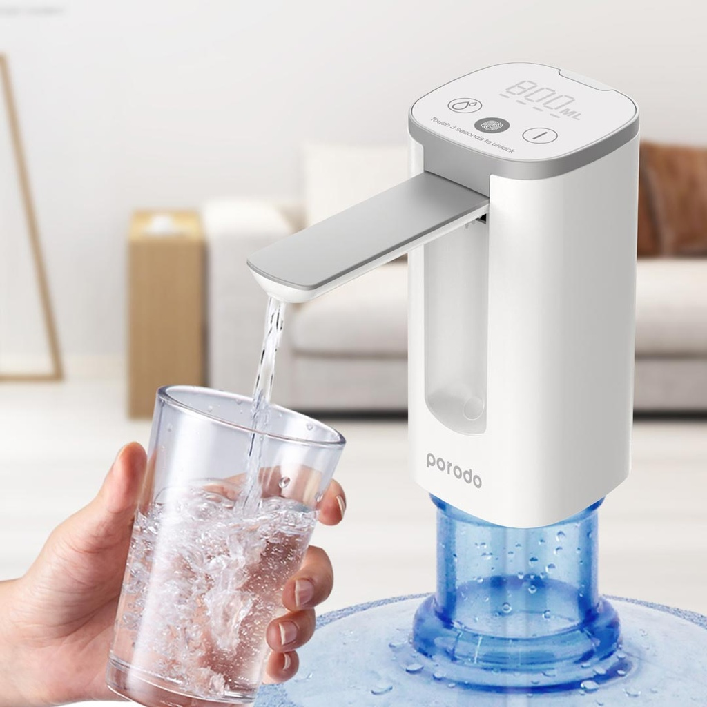 موزع مياه صغير بورودو لايف ستايل مع شاشة LED وتحكم باللمس | Porodo Lifestyle Mini Water Dispenser with LED Display & Touch Control