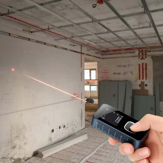 Powerology 60M Laser Rangefinder High Accuracy with Auto Area Calculation - جهاز قياس ليزر باورلوجي 60متر دقة عالية وحساب تلقائي للمسافات