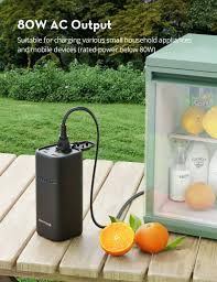 باور بانك بسعة 20 الف ملي امبير بقدرة 80واط نوع AC - RAVPower 20000mAh PD Pioneer AC Portable Charger & Power Bank