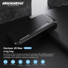 Rock Rose Power Bank Horizon 10 Neo 20000mAh QC3.0 20W Quick Charge - روك روز باور بانك هورايزون 10 نيو 20000 مللي أمبير 20 واط شحن سريع