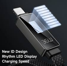 Mcdodo USB-C Lightning Cable 1.2m Rhythm Screen Display 36W PD - كيبل يو اس بي سي الى لايتننغ بطول 1.2متر وشحن سريع بقدرة 36واط من مكدودو