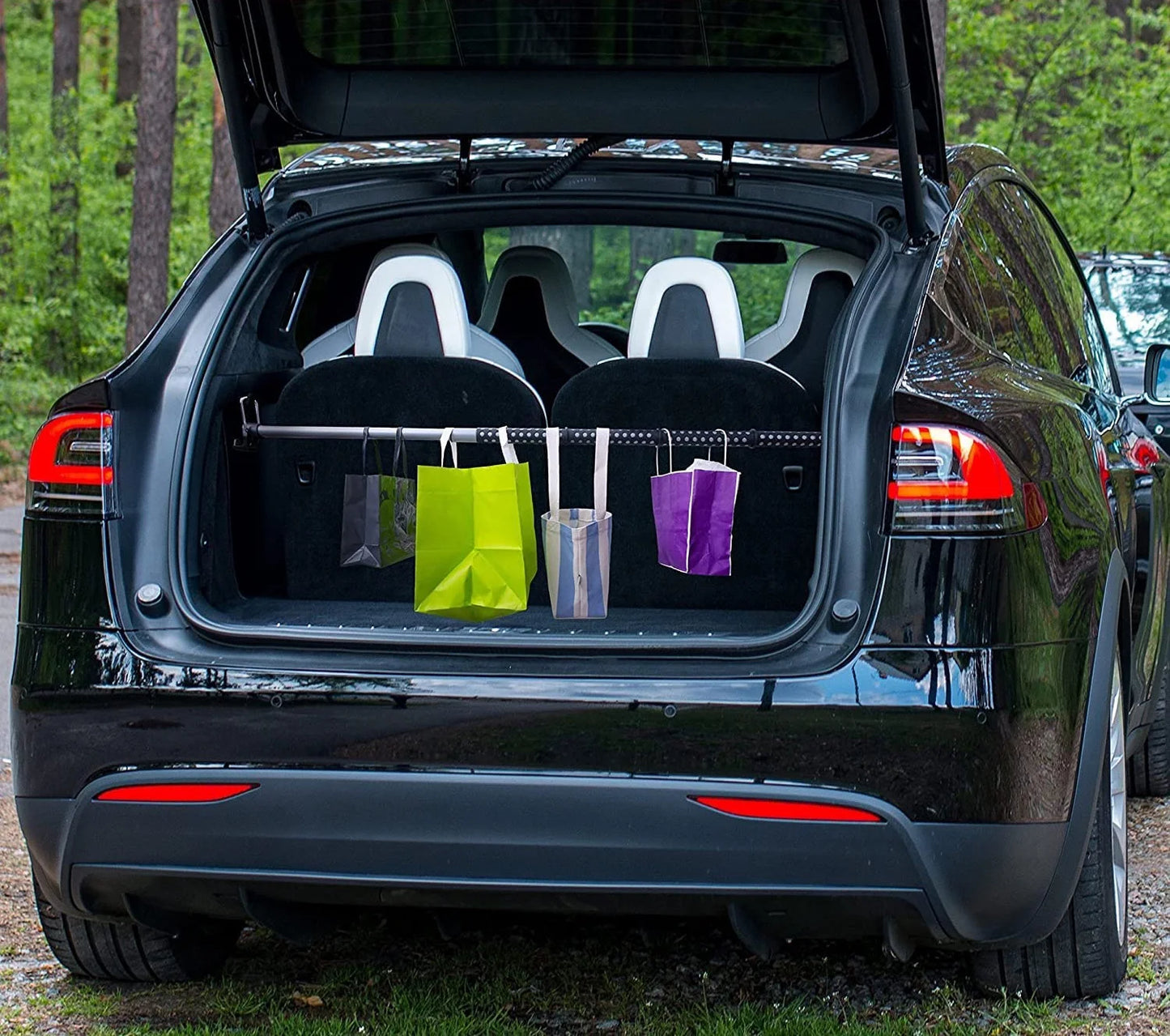 علاقة ملابس قابلة للتمديد للسيارة من جرين لايون - اسود | Green Lion Car Expandable Clothes Bar - Black