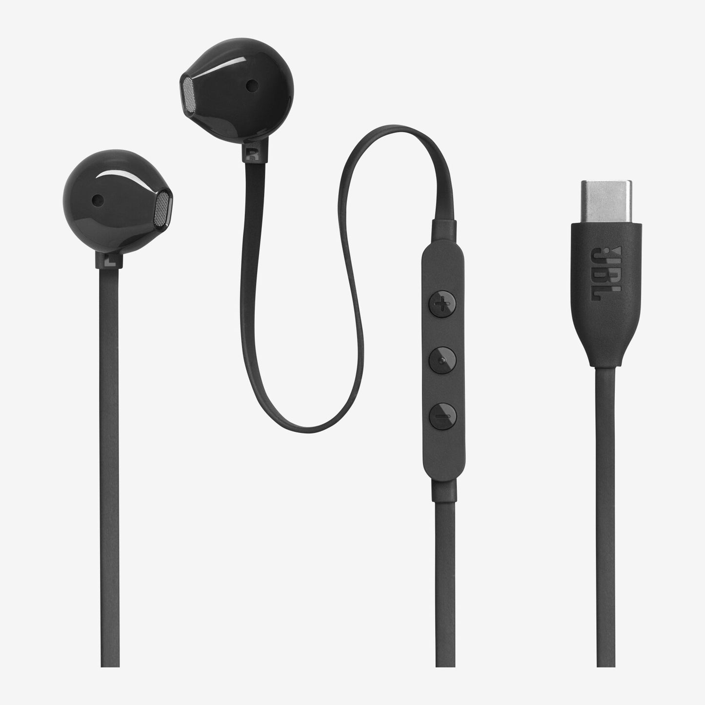 سماعات جي بي ال 305C السلكية عالية الدقة بمنفذ تايب سي - اسود | JBL Tune 305C Wired In-Ear Type-C Hi-Res Headphones – Black