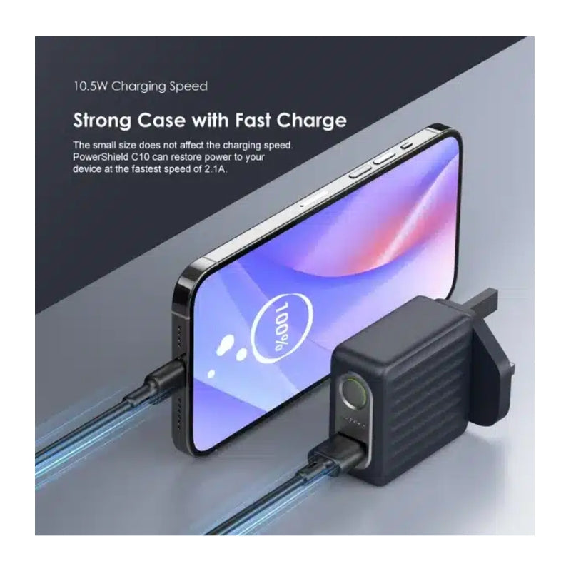 Oraimo Charger kit UK OCW-U68D+M53 Deep Spring - شاحن أورايمو فايرفلاي ٣ مع كيبل مايكرو شحن سريع