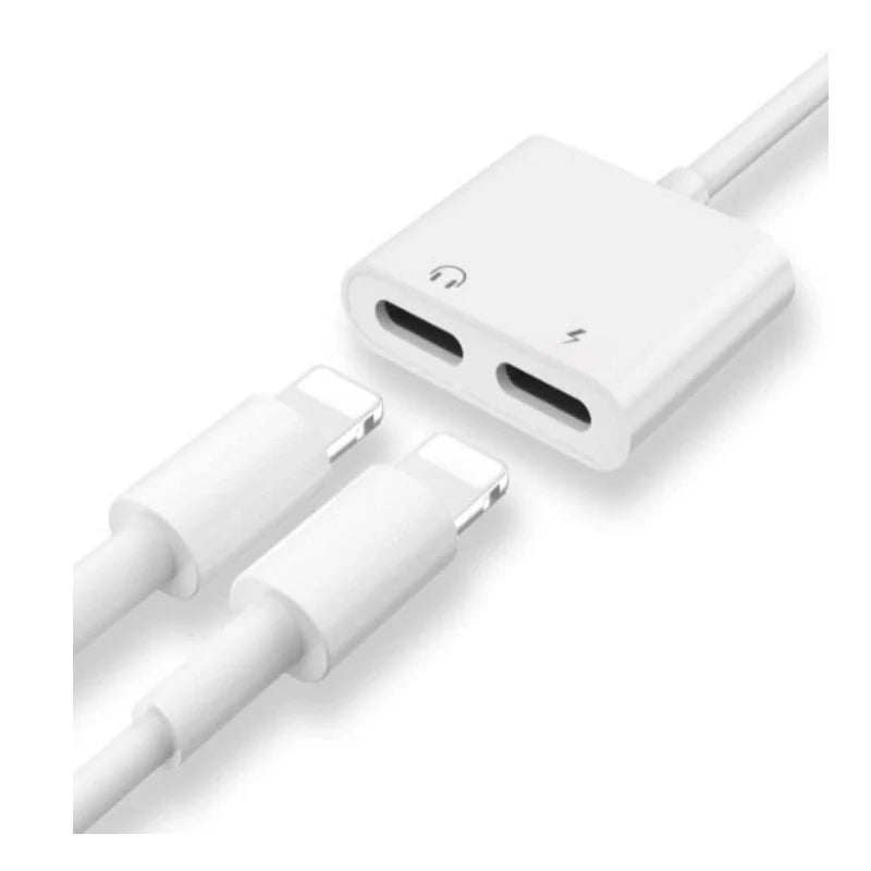 WIWU Audio Converter Lightning to Dual Lightning - محول الصوت ويوو من لايتننج إلى دول لايتننج