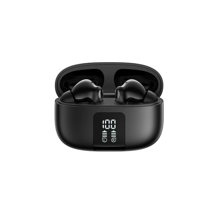 سماعات جويرووم JR-FN3 اللاسلكية مع خاصية الغاء الضوضاء, 30 ساعة تشغيل - اسود | JOYROOM JR-FN3 True Wireless Stereo Earbuds – 30H Playtime – Black