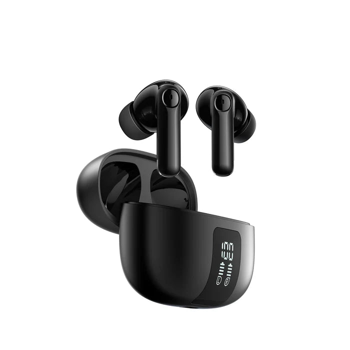 سماعات جويرووم JR-FN3 اللاسلكية مع خاصية الغاء الضوضاء, 30 ساعة تشغيل - اسود | JOYROOM JR-FN3 True Wireless Stereo Earbuds – 30H Playtime – Black