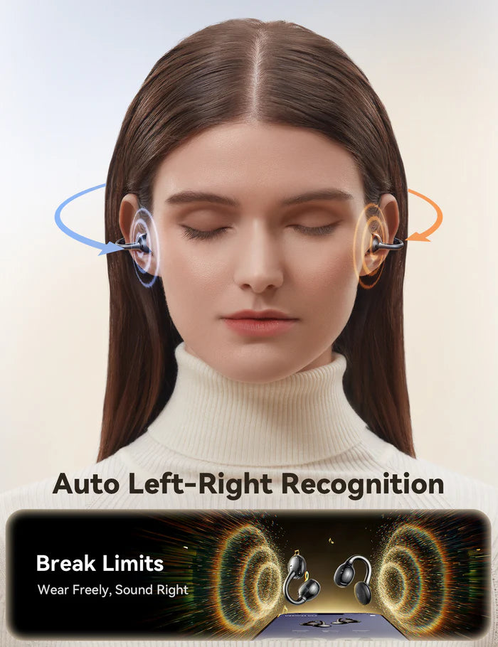 سماعات جويرووم JR-OE3 كليب اون مفتوحة الاذن, بلوتوث 5.4 مع 25 ساعة تشغيل | JOYROOM JR-OE3 Clip-On Open-Ear Bluetooth 5.4 Earbuds – 25H Playtime