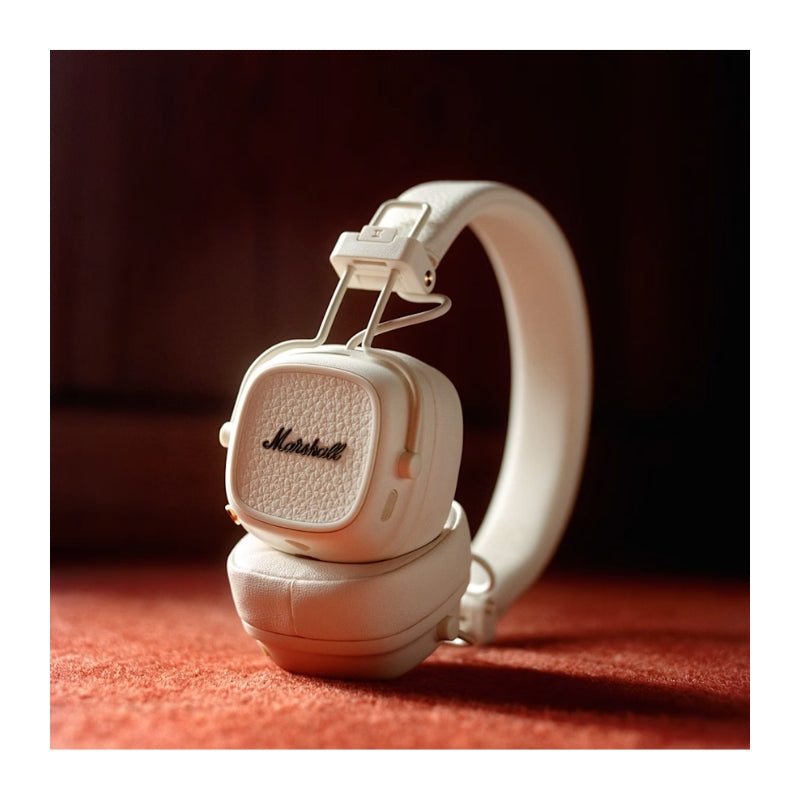 سماعات Marshall Major V BT Headphones – أكثر من 100 ساعة تشغيل، صوت قوي، وشحن لاسلكي