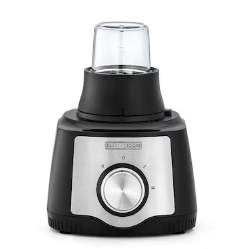 محضر طعام 600 واط بسعة 1.5 لتر مع شفرات ستانلس ستيل - Black&Decker FX650-B5 FOOD PROCESSOR 600W black/silver