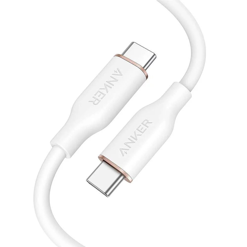 Anker PowerLine III Flow USB-C to USB-C Cable 100W 3ft - كيبل باورلاين يو اس بي سي الى يو اس بي سي بقدرة 100واط