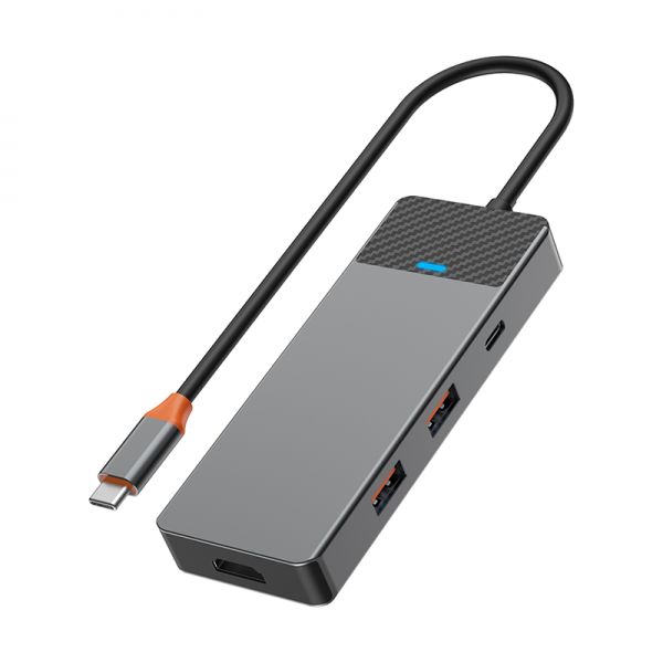 WIWU Linker 7 in 1 USB-C HUB - محول ويوو متعدد الوظائف يو اس بي هوب