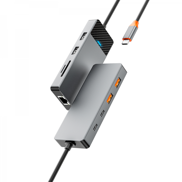 WIWU Linker 9 In 1 USB-C HUB - محول لينكر متعدد الوظائف 9 في 1 ويو اس بي سي هوب