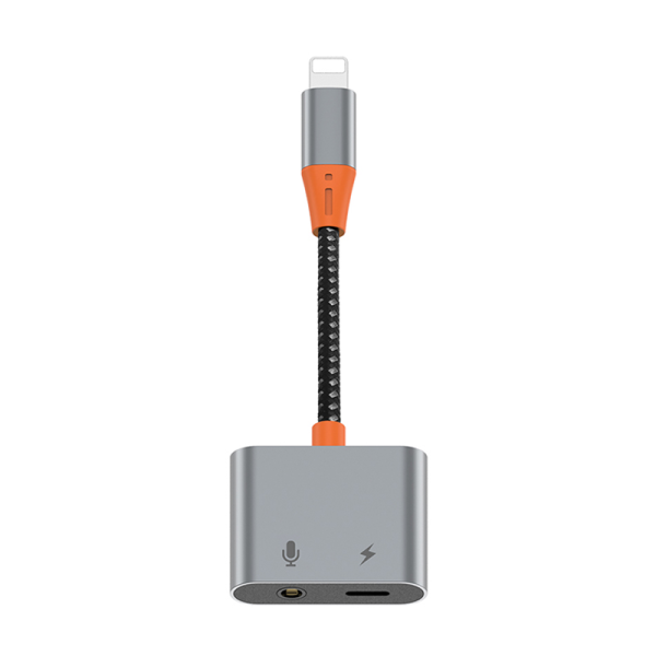 WIWU Lightning to Lightning & 3.5MM Audio Adapter - محول لايتنينج إلى لايتنينج & محول صوت 3.5 ملم من ويوو