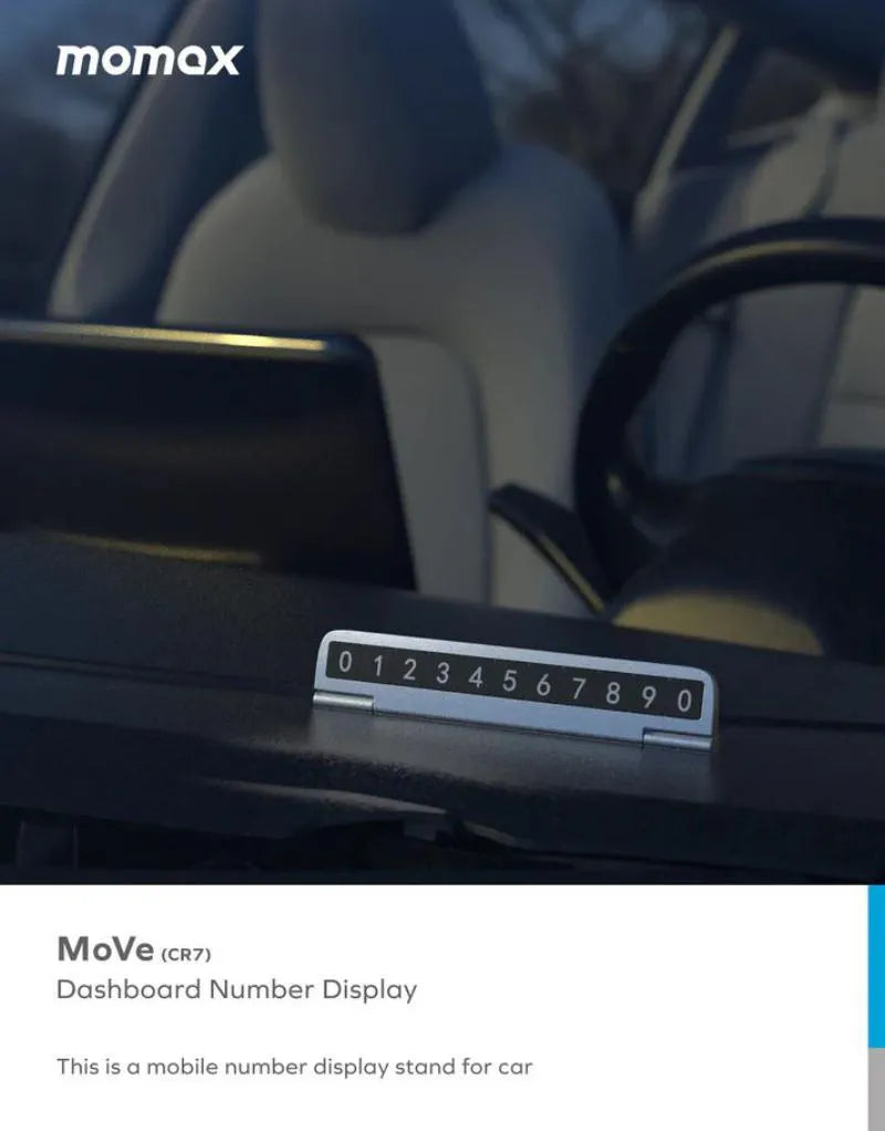 MOMAX CR7 MoVe Dashboard Number Display - عرض رقم لوحة القيادة من موماكس
