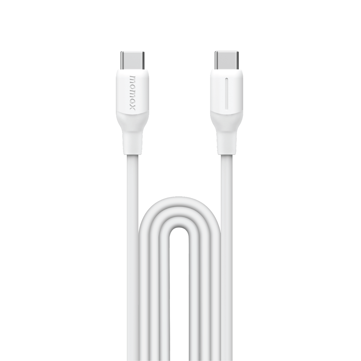 Momax 1‑Link Flow CC‑X 60W USB‑C to USB‑C Cable, 1.2 m - كيبل موماكس 1-لنك فلو, USB-C الى USB-C, شحن سريع 60 واط, طول 1.2م