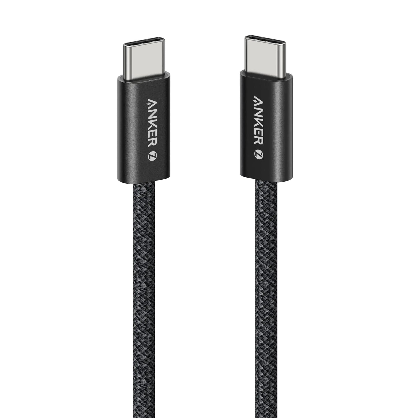 كيبل أنكر زولو مضفر يو اس بي سي الى يو اس بي سي بقدرة 240 واط وطول 1 متر | Anker Zolo USB-C to USB-C Cable 1m 240W Braided
