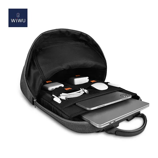 حقيبة ظهر ويوو بايلوت للابتوب بحجم 15.6 انش بوليستر مقاوم للماء | WiWU Pilot Backpack 15.6 inch Travelling Polyester Laptop Bag