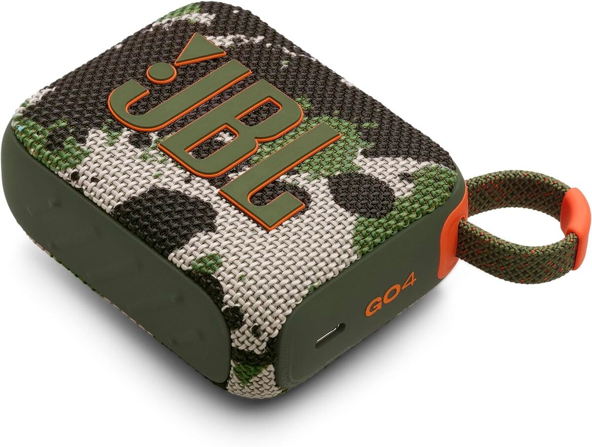 JBL Go 4 Portable Wireless Speaker with Pro Sound | سبيكر جي بي ال GO 4 اللاسلكية المحمولة بصوت احترافي, مقاوم للماء