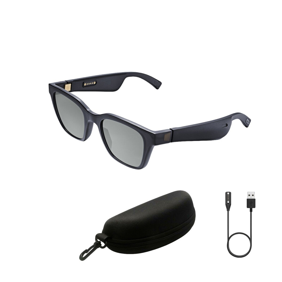 Bose Frames Alto Audio Sunglasses – Bluetooth Speakers Built-in – Black | نظارات شمسية بوز فريمز التو مع سماعات مدمجة, اسود