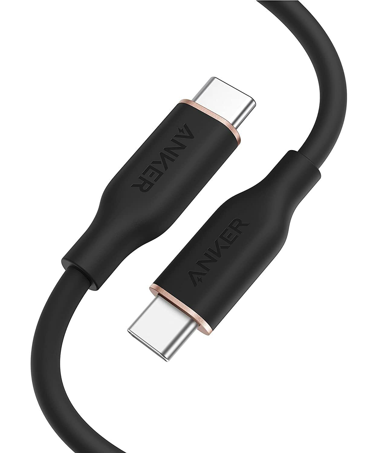 Anker PowerLine III Flow USB-C to USB-C Cable 100W (1.8m/6ft) - كيبل باور لاين يو اس بي سي الى يو اس بي سي بقدرة 100واط من أنكر