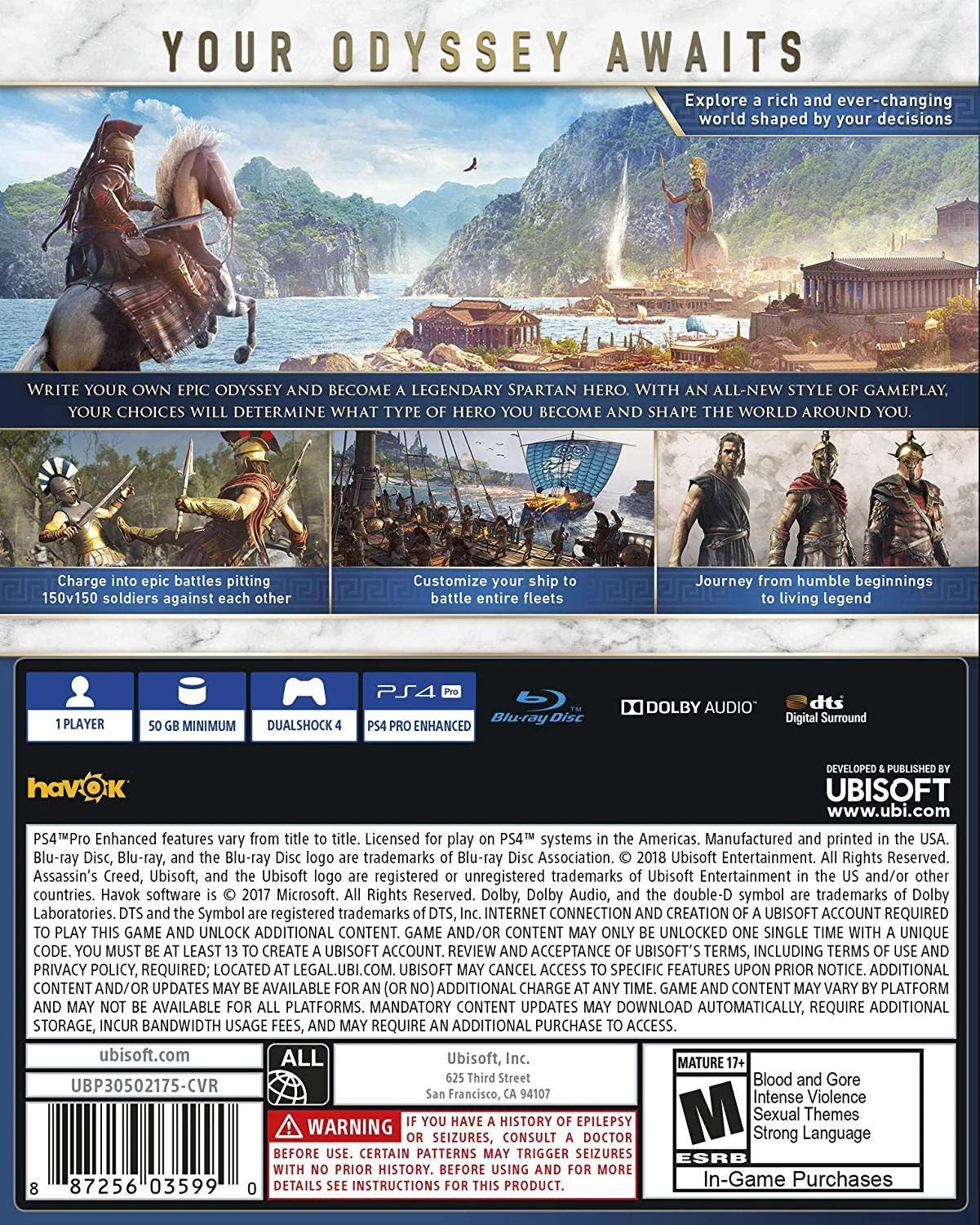 لعبة بلايستيشن 4 - PS4 Game - Assassin's Creed Odyssey