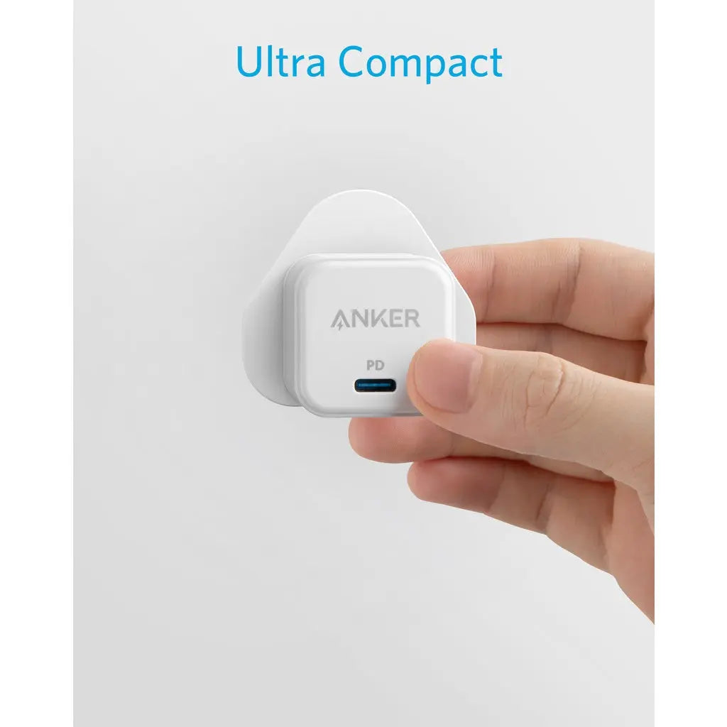 شاحن انكر باور بورت III, شحن سريع 20 واط, منفذ يو اس بي سي | Anker PowerPort III, 20W USB-C Fast Charger