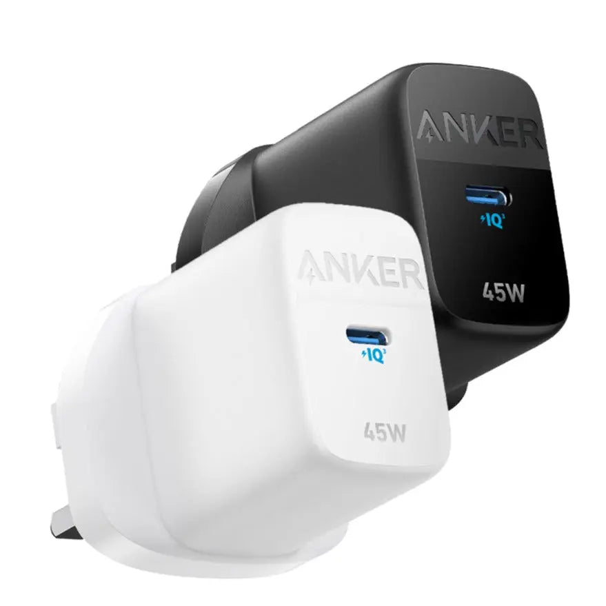 شاحن جداري انكر 313 بمنفذ يو اس بي سي و بقدرة 45 واط | Anker 313 Wall Charger 45W