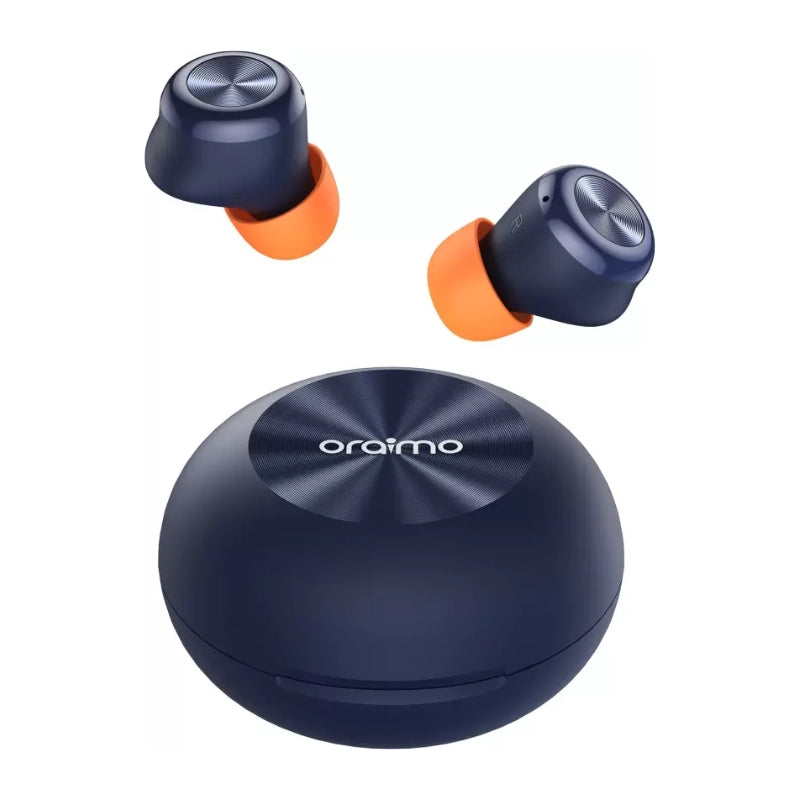 Oraimo AirBuds 3 TWS Blue - سماعات أورايمو أيربودز 3 مقاومة للماء وصوت قوي