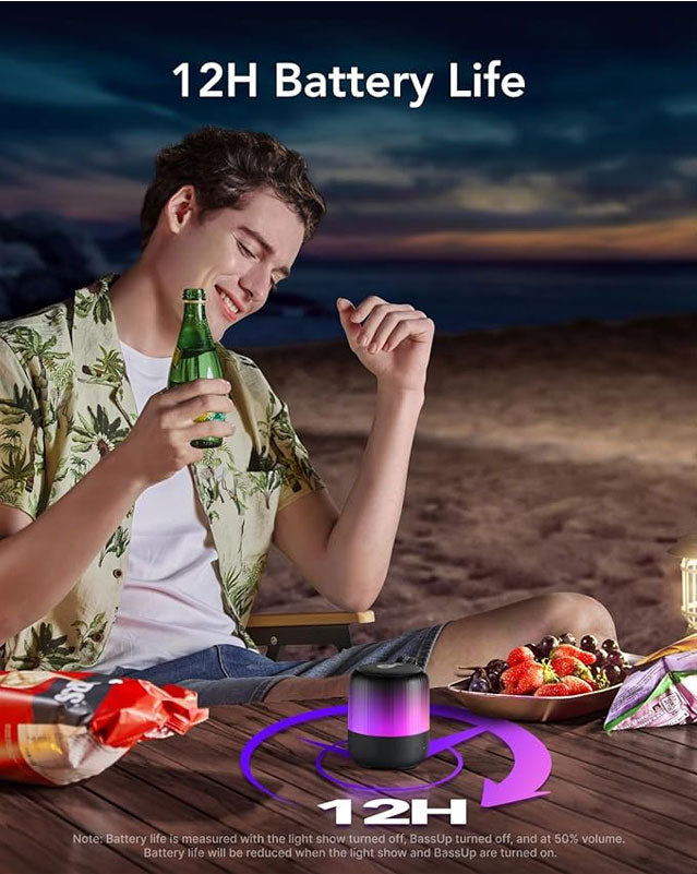 Anker Soundcore Glow Mini Speaker Black - مكبر صوت أنكر ساوندكور جلو ميني