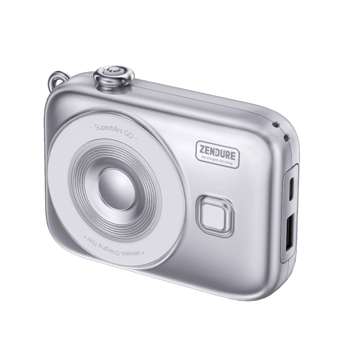 شاحن لاسلكي مغناطيسي من زندور بقوة 20 واط ومصرف طاقة بي دي بسعة 10000ميلي امبير مع شاشة - Zendure SuperMini GO 20W Power bank 10000mAh