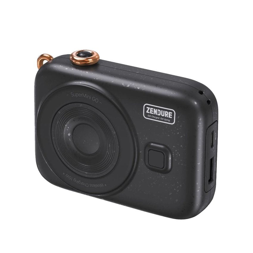 شاحن لاسلكي مغناطيسي من زندور بقوة 20 واط ومصرف طاقة بي دي بسعة 10000ميلي امبير مع شاشة - Zendure SuperMini GO 20W Power bank 10000mAh