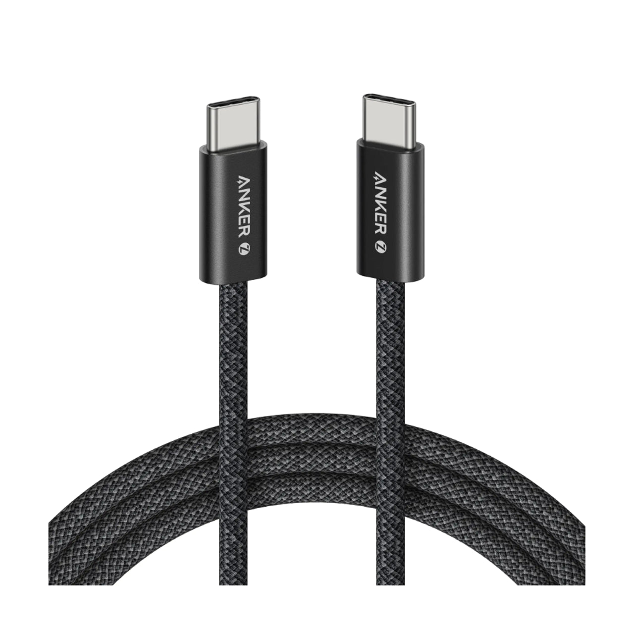 كيبل أنكر USB-C إلى USB-C مضفر, شحن فائق السرعة حتى 240 واط، بطول 1.8 متر | Anker USB-C to USB-C Braided Ultra Fast Charging Cable, 6 ft, 240W