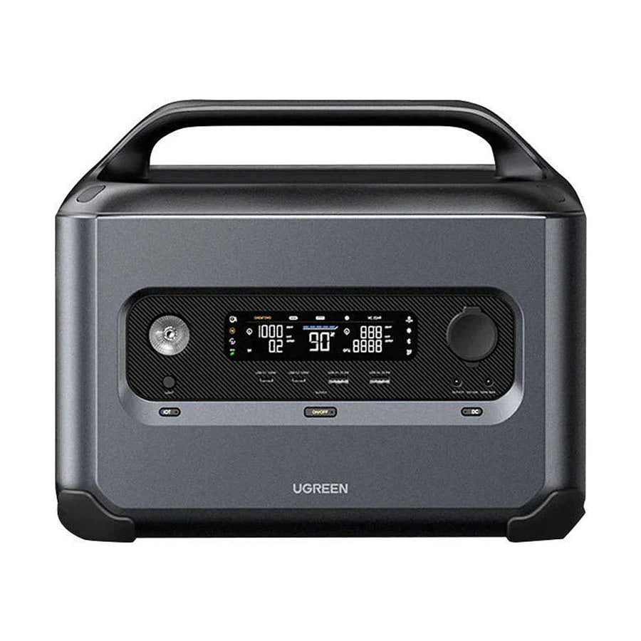 Santrala Hêzê ya Veguhêzbar a Ugreen, 1024Wh, 1200W, bi Şarjkirina Tavê | Santrala Hêzê ya Veguhêzbar a Ugreen, Jeneratora Tavê ya Bateriya LiFePO4, 1200W 1024Wh