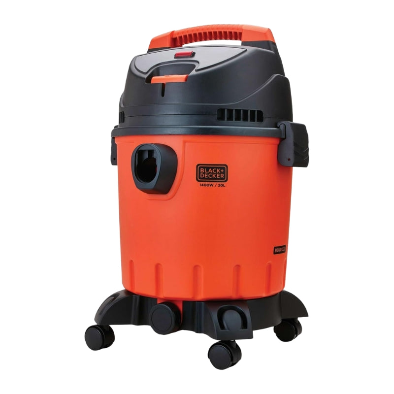 Black+Decker 20L Cylinder Vacuum Cleaner Wet & Dry Tank 1400W - مكنسة أسطوانية بلاك آند ديكر 20 لتر للأرضيات الرطبة والجافة