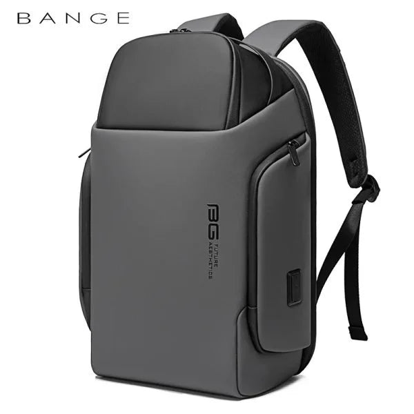حقيبة ظهر بانجي داير متعددة الاقسام مع قفل TSA ومنفذ شحن يو اس بي | Bange Dire Multi Compartment Future Aesthetic Laptop Backpack – Black