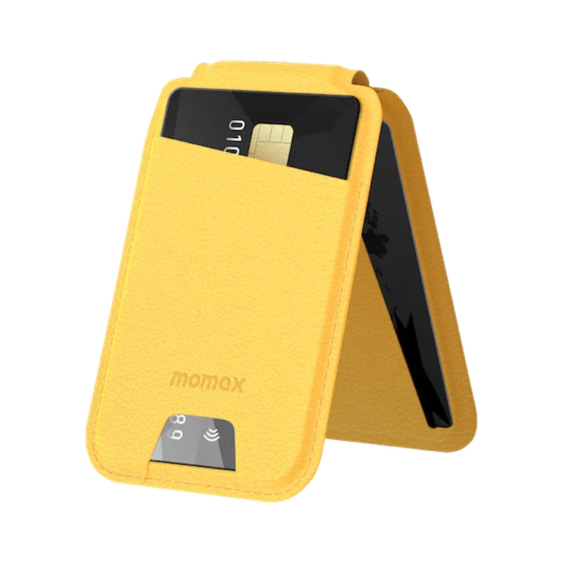 حافظة بطاقات موماكس 1-واليت المغناطيسية متعددة الوظائف, متوافقة مع ماغسيف | Momax 1-Wallet Magnetic Stand Card Holder, MagSafe Compatible
