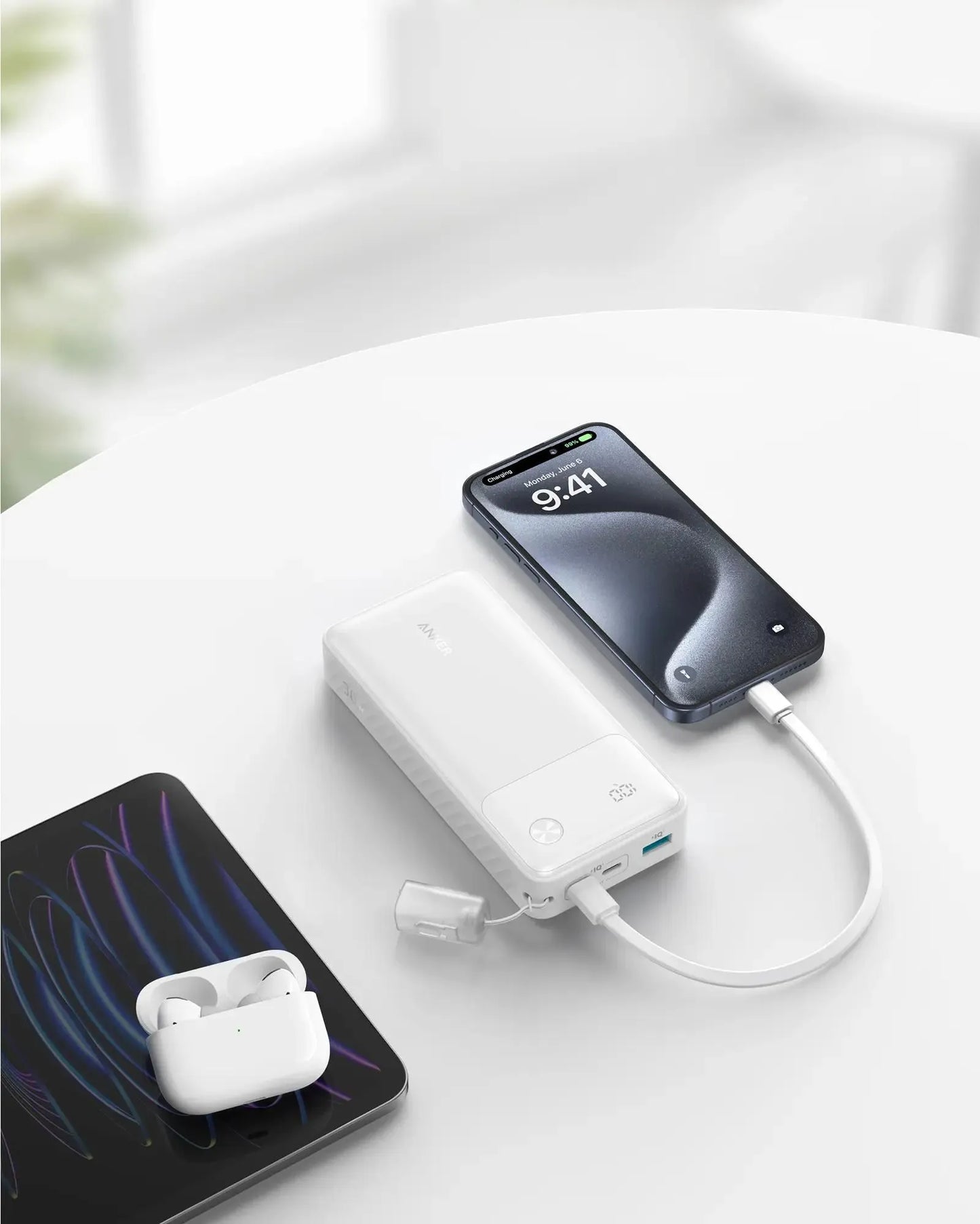 باور بانك أنكر بسعة 20,000 مللي أمبير بقدرة شحن 30 واط | Anker Power Bank 20,000mAh 30W