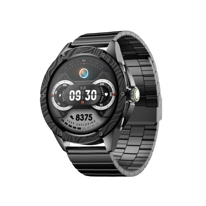 Oraimo Smart watch OSW-850H Black - ساعة أورايمو الذكية بشاشة اموليد ومتابعة رياضية وصحية