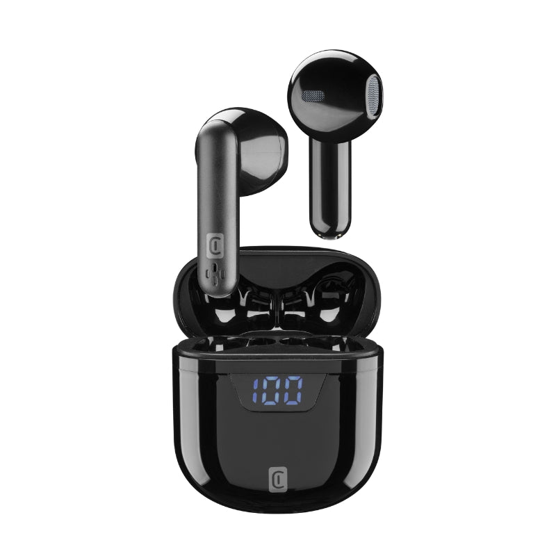 Cellularline CL Seek TWS Wireless Earbuds with LED Display - سماعة Cellularline Seek TWS بلوتوث لاسلكية مع شاشة LED