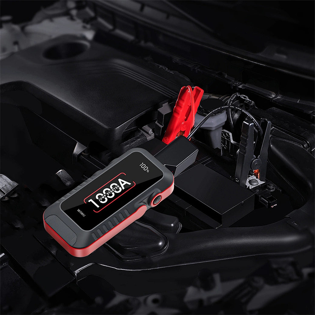 جهاز تشغيل بطارية السيارة من ويوو المتعدد الوظائف بقدرة 1000 امبير | WiWU JS001 1000A Car Jump Starter Power Inverter 12V