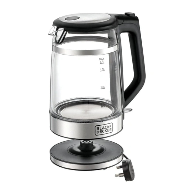 Black&Decker GK220-B5 DOUBLE WALL GLASS KETTLE - غلاية بلاك اند ديكر زجاجية مزدوجة الجدار